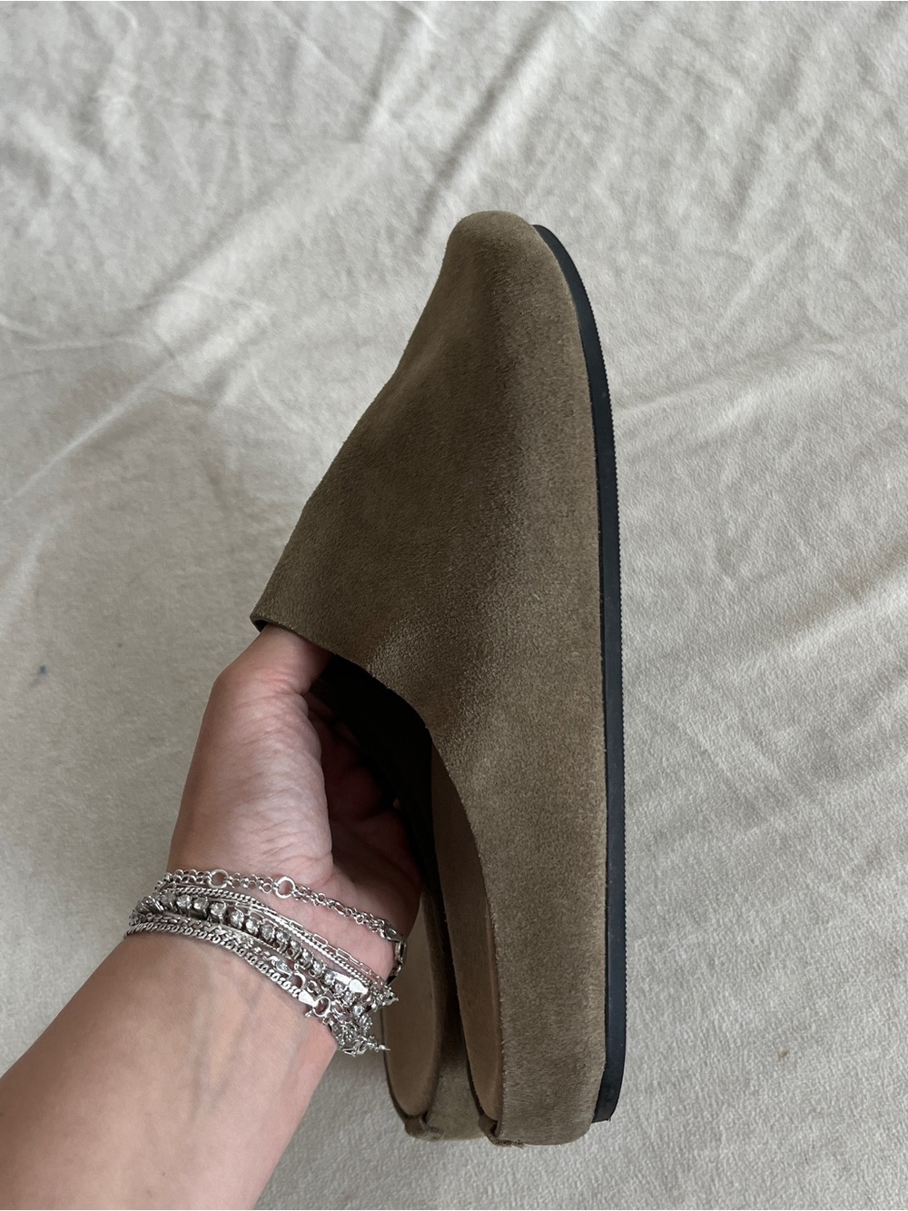 Call Blue The Row Suede Clogs Size 40 US 9 - Picture 5 of 8